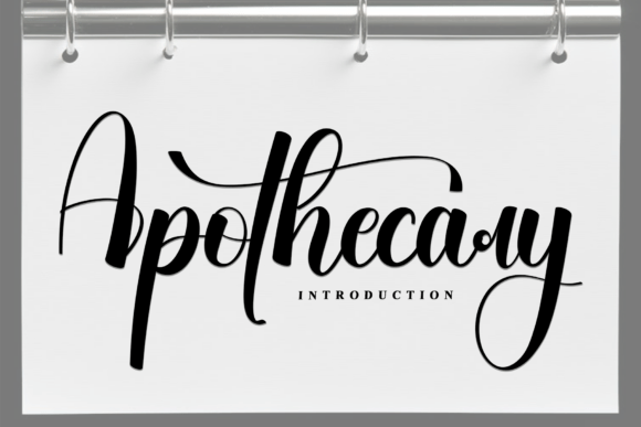 Apothecary: A Script Font with Character and Grace