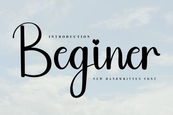Beginer: A Script Font That Elevates Your Craft Projects