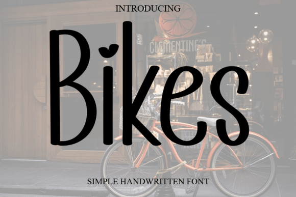 Bikes Font: A Handwritten Style for Creative Crafters