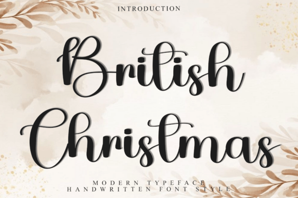 British Christmas Font for Business Branding