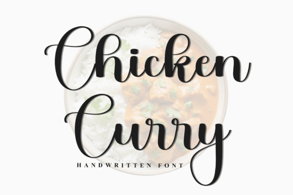 Chicken Curry: A Festive Script Font for Handmade Creators