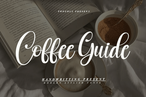Coffee Guide: A Script Font for Editorial Elegance