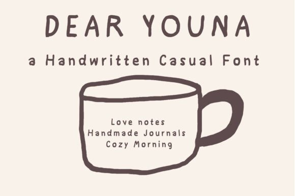 Dear Youna: A Handwritten Font for Editorial Design and Branding