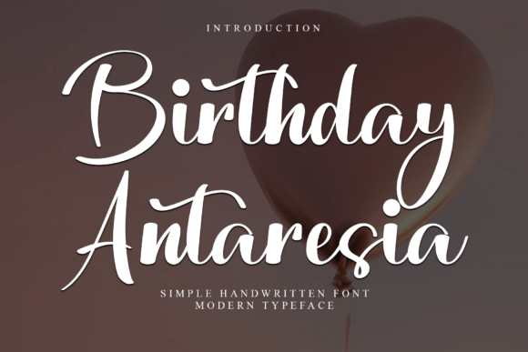 Font Choice That Adds Personality: Birthday Antaresia for Web Design