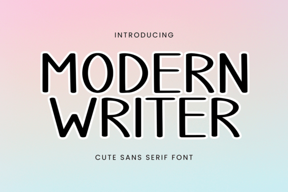 Modern Writer: A Script Font for Crafters and Product Creators