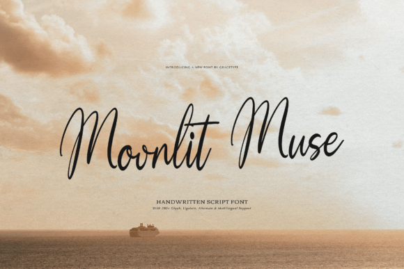 Moonlit Muse: A Script Font for Elegant Branding
