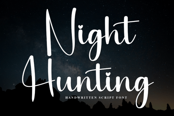 Night Hunting: A Script Font for Modern Web Design