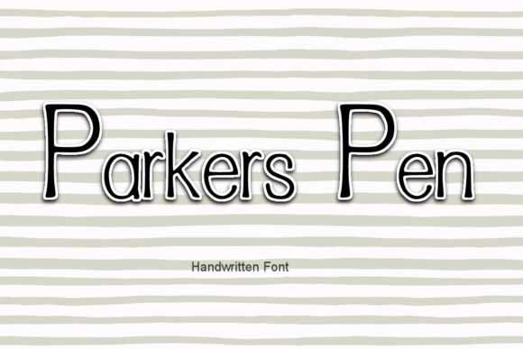 Parkers Pen: A Handwritten Font for Creative Crafters