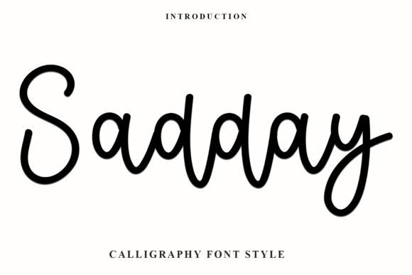 Sadday: A Festive Script for Holiday Branding