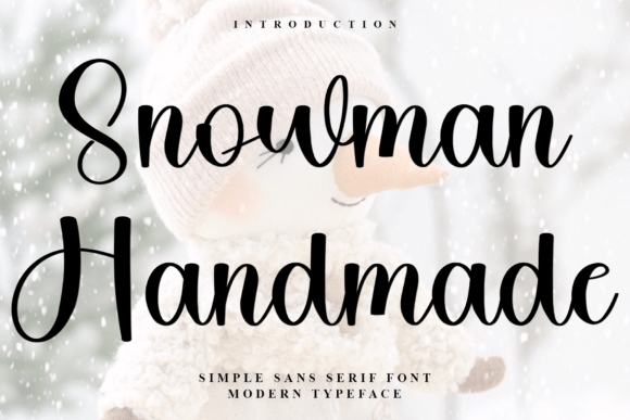 Snowman Handmade: A Festive Font for Digital Design