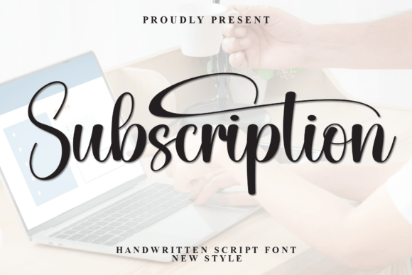 Subscription: A Script Font for Editorial Elegance
