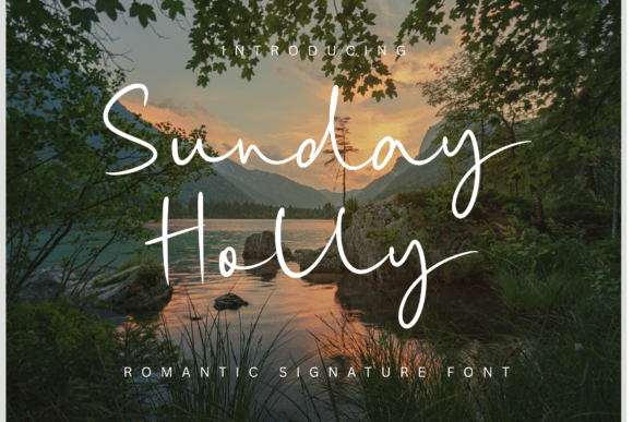 Sunday Holly: A Script Font for Editorial Elegance