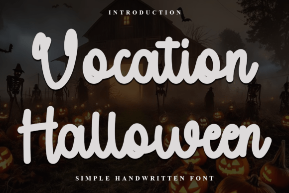 Vocation Halloween: A Script Font for Editorial Design