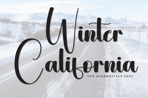 Winter California Script Font for Crafters and Designers